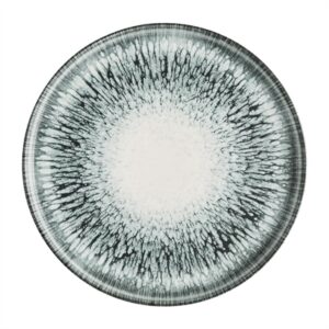 Churchill Inked Lumé Walled Plates Black 260mm (6 Pack)