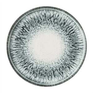 Churchill Inked Lumé Walled Plates Black 210mm (6 Pack)