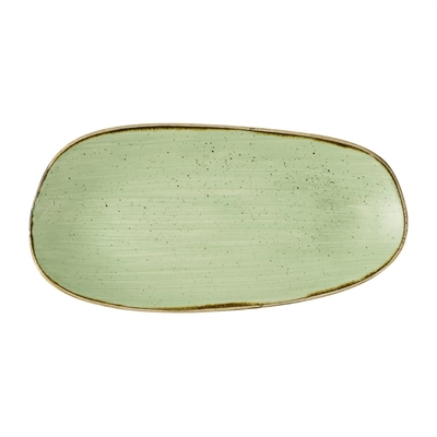 Churchill Stonecast Opal Oblong Plates Sage Green 300x150mm (12 Pack)