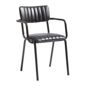 Tavo Stacking Ribbed Armchair Vintage Black