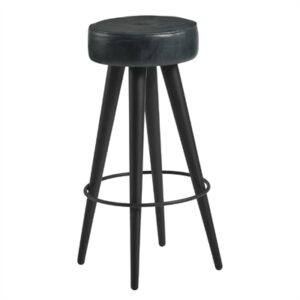 Malibu Leather Stool Vintage Grey