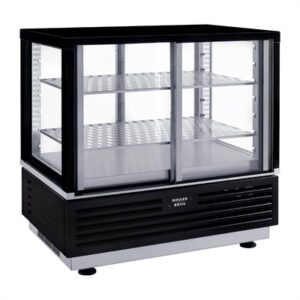 Roller Grill Self-Serve Countertop Display Fridge Black