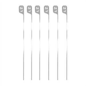 Kasai Hibachi Stainless Steel Skewers (6 Pack)