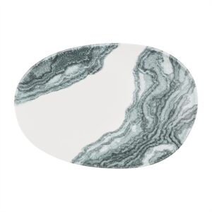 Churchill Inked Tide Opal Platters Black 345x235mm (6 Pack)