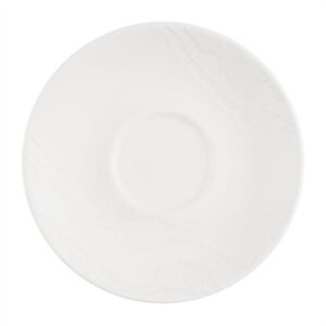 Churchill Inked Tide Café Cappuccino Saucers White 156mm (12 Pack)