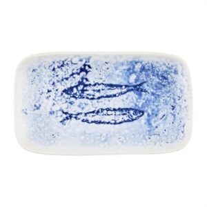 Churchill Inked Fresco Natural Deep Trays Blue 260x150mm (6 Pack)