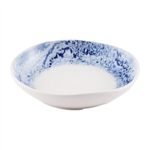 Churchill Inked Fresco Natural Walled Bowls Blue 215mm (6 Pack)