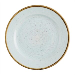 Churchill Stonecast Profile Rimmed Plates Duck Egg Blue 170mm (12 Pack)