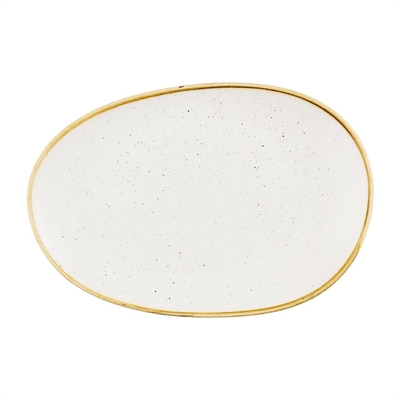 Churchill Stonecast Opal Platters Barley White 345x235mm (6 Pack)