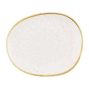Churchill Stonecast Opal Plates Barley White 280mm (12 Pack)