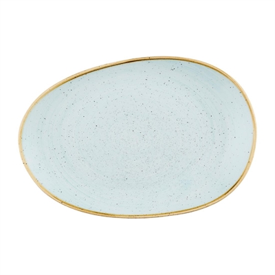 Churchill Stonecast Opal Platters Duck Egg Blue 345x235mm (6 Pack)