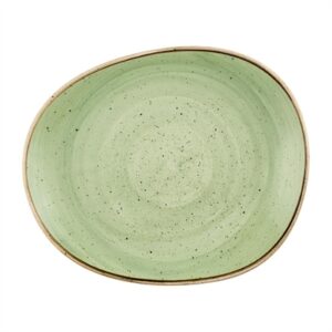 Churchill Stonecast Opal Plates Sage Green 260mm (12 Pack)