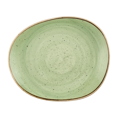 Churchill Stonecast Opal Plates Sage Green 260mm (12 Pack)