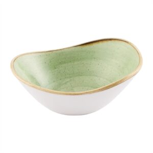 Churchill Stonecast Opal Bowls Sage Green 150mm (12 Pack)