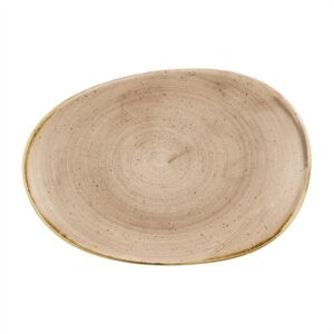 Churchill Stonecast Opal Platters Truffle 345x235mm (6 Pack)