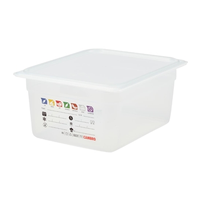 Cambro Safetrak IML Polypropylene Food Storage Container 1/2 GN 150mm
