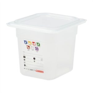 Cambro Safetrak IML Polypropylene Food Storage Container 1/6 GN 150mm