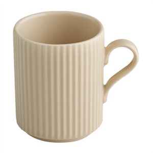 APS THE GRID Porcelain Coffee Mugs Sand 240ml (6 Pack)