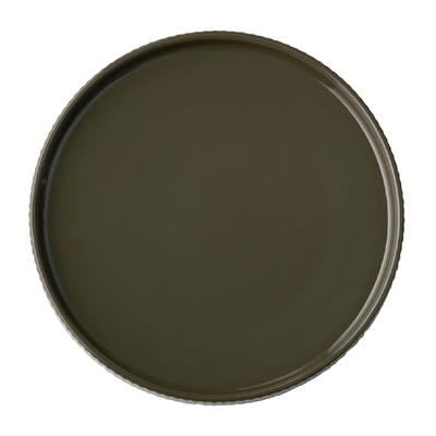 APS THE GRID Porcelain Plates Brown 200mm (6 Pack)
