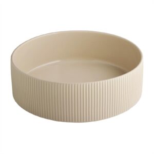 APS THE GRID Porcelain Bowl Sand 2.5Ltr
