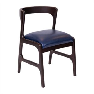 Copenhagen Dining Chairs in Dark Walnut & Bison Midnight (6 Pack)