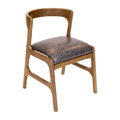 Copenhagen Dining Chairs in Weathered Oak & Bison Smoke (6 Pack)