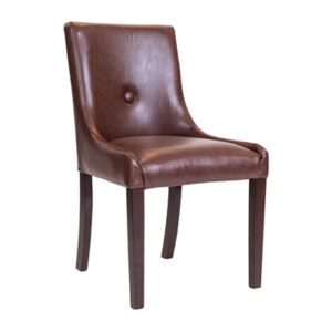 Bath Dining Chair in Dark Walnut & Bison Espresso (6 Pack)