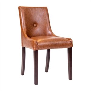 Bath Dining Chair in Dark Walnut & Bison Tan (6 Pack)