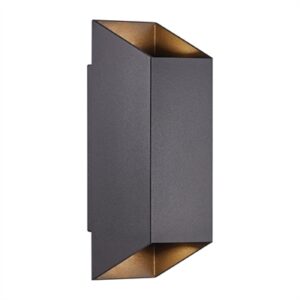 Nordlux Nico Square 22 Wall Light Black