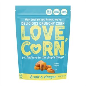 LOVE CORN Salt and Vinegar 45g (10 Pack)