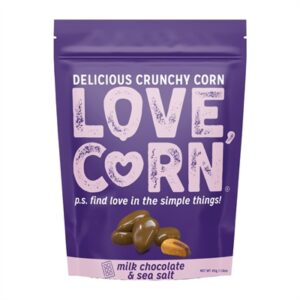 LOVE CORN Milk Chocolate & Sea Salt 35g (10 Pack)