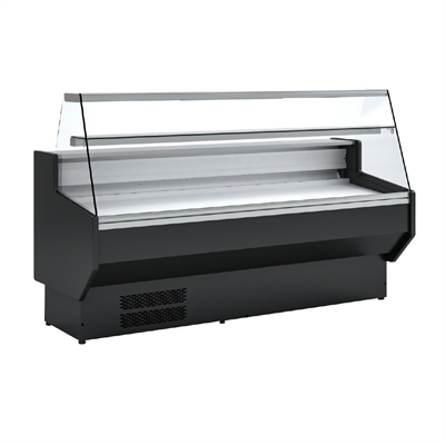Polar G-Series Straight Glass Serve Over Counter Fridge 2m