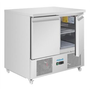 Polar U-Series Ventilated Double Door Counter Fridge