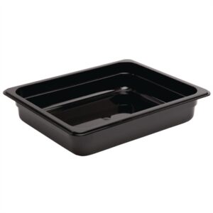 Vogue ABS Gastronorm Tray Black GN 1/2 65mm