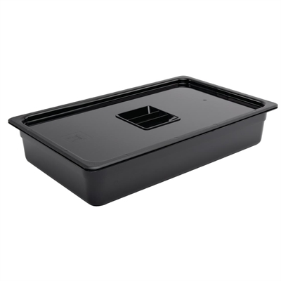 Vogue ABS Gastronorm Tray Black GN 1/1 100mm - Image 3