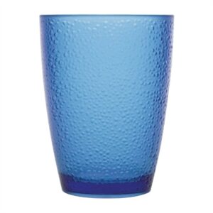 Olympia Kristallon SAN Pebbled Tumblers Blue 275ml (6 Pack)