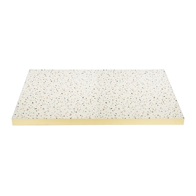 Bolero Rectangular Table Top Terrazzo Style 1100x700mm - Image 2