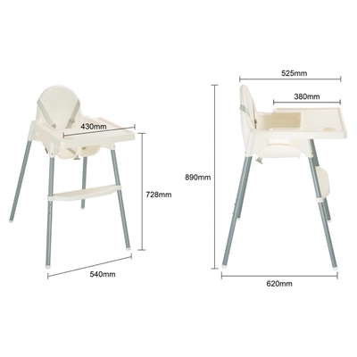 Bolero High Chair White - Image 9