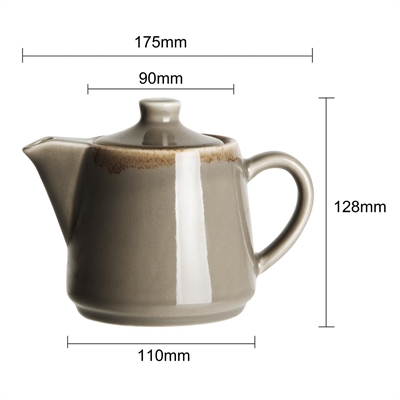 Olympia Kiln Teapots Smoke 650ml (4 Pack) - Image 6