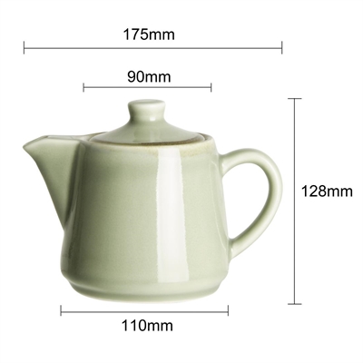 Olympia Kiln Teapots Moss 650ml (4 Pack) - Image 6