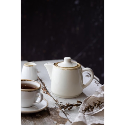 Olympia Kiln Teapots Chalk 650ml (4 Pack) - Image 3