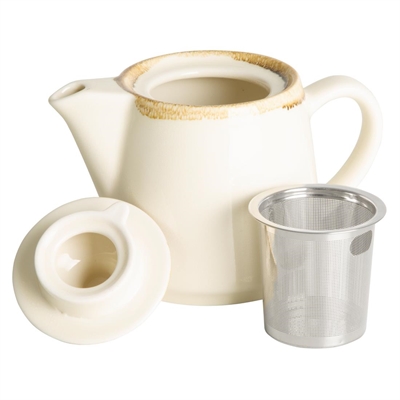 Olympia Kiln Teapots Chalk 650ml (4 Pack) - Image 4