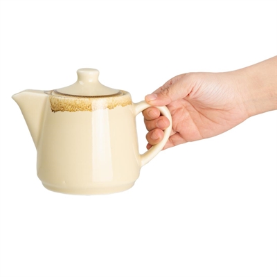 Olympia Kiln Teapots Sandstone 650ml (4 Pack) - Image 6