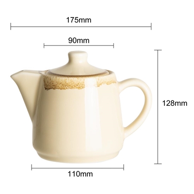 Olympia Kiln Teapots Sandstone 650ml (4 Pack) - Image 7