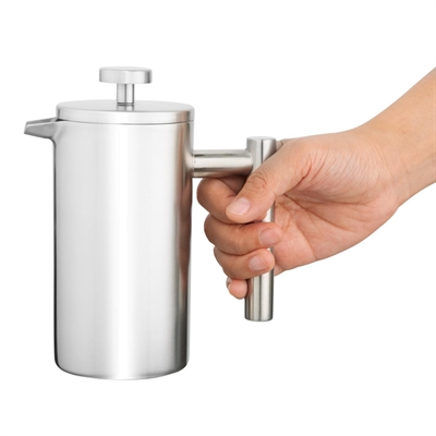 Olympia Insulated 3-Cup Cafetiere Matte Silver 350ml - Image 3