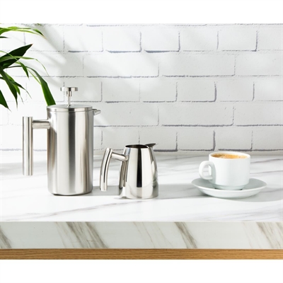 Olympia Insulated 6-Cup Cafetiere Matt Silver 700ml - Image 5