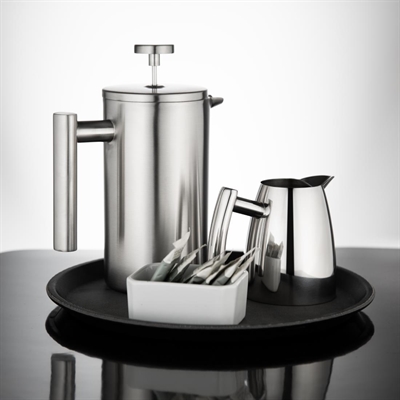 Olympia Insulated 6-Cup Cafetiere Matt Silver 700ml - Image 6