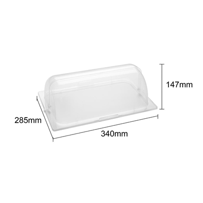 Olympia Kristallon ABS Rolltop Cover GN 1/2 - Image 4