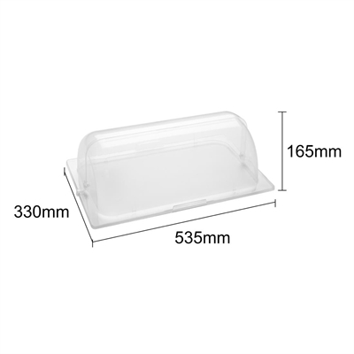Olympia Kristallon ABS Rolltop Cover GN 1/1 - Image 4