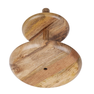 Olympia Mango Wood 2-Tier Stand 280x320mm - Image 4